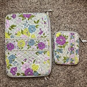 Vera Bradley Floral Quilted Laptop and Tablet Sleeve Set